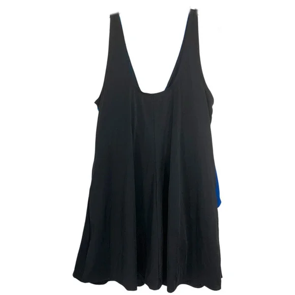 NEW Swim 365 x Swimsuits for All Plus Sz 28 Blue Crisscross Swim Dress Swimsuit - Picture 8 of 8